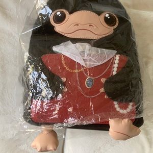 NWT Loungefly x Fantastic Beasts Niffler Plush Cosplay Mini Backpack